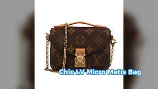 LV Micro Metis Monogram Bag Gaya Desainer Coklat
