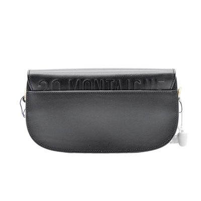 Tas Selempang Pelana Kulit Anak Sapi Hitam Dior Bobby East West Bag Hobo