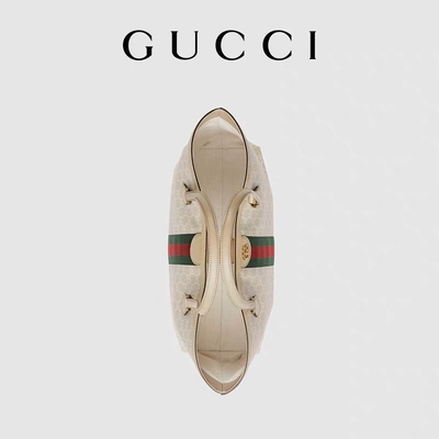 Tas Bahu Bermerek Medium Gucci Ophidia Tote Putih Untuk Wanita
