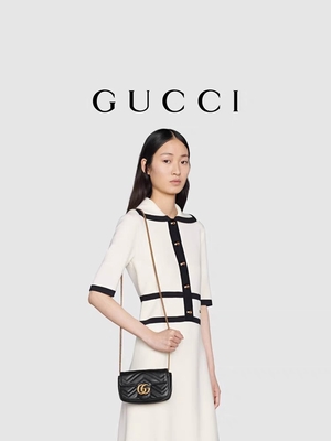 GG Marmont Tas Bahu Marmont Matelassé Mini Bag Flap
