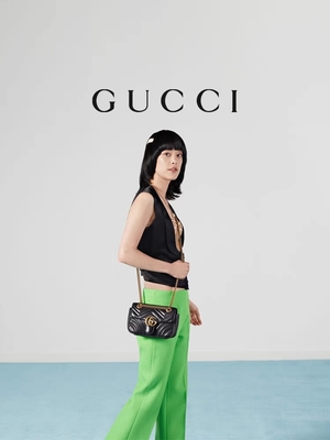 GG Marmont Tas Bahu Marmont Matelassé Mini Bag Flap