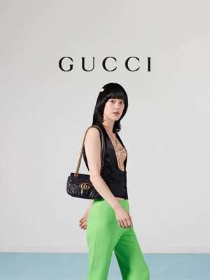 GG Marmont Tas Bahu Marmont Matelassé Mini Bag Flap