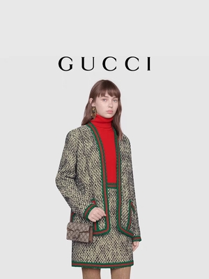 Kecil GUCCI Dionysus Tas Tangan Wanita Bermerek Dilapisi Kanvas Suede