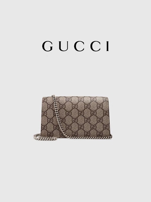 Kecil GUCCI Dionysus Tas Tangan Wanita Bermerek Dilapisi Kanvas Suede