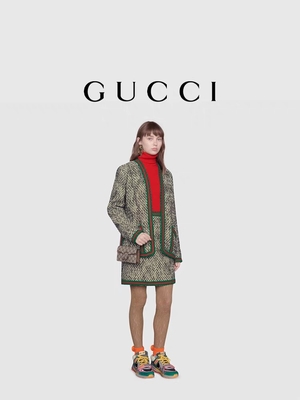 Kecil GUCCI Dionysus Tas Tangan Wanita Bermerek Dilapisi Kanvas Suede