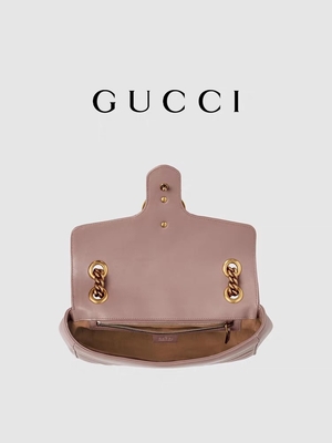 Marmont Matelassé Mini Messenger Bag Bermerek Pink Praktis untuk Wanita