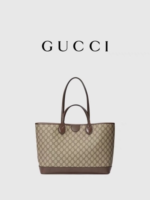 GUCCI Ophidia Tas Selempang Bermerek Kecil Kulit Berbutir Sedang Hitam