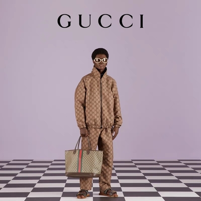 Tas Gucci Ophidia Coklat Wanita Bermerek Kecil Sedang Besar Tote Ebony