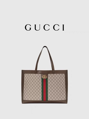 Kulit GUCCI Ophidia Tas Bahu Wanita Bermerek Tote Belanja