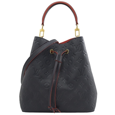 LV Colorblock Tas Wanita Branded NÉONOÉ MM Bucket Bag Grained Leather