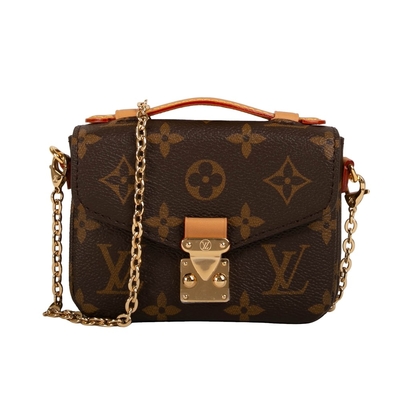 Tas Monogram Desainer Mini Mikro Metis LV Tas Selempang Coklat