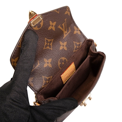 Tas Monogram Desainer Mini Mikro Metis LV Tas Selempang Coklat