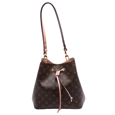 Kulit Trim Louis Vuitton NéOnoé Mm Tas Monogram Hitam