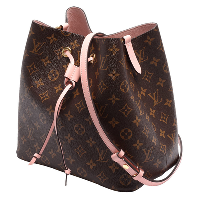 Kulit Trim Louis Vuitton NéOnoé Mm Tas Monogram Hitam