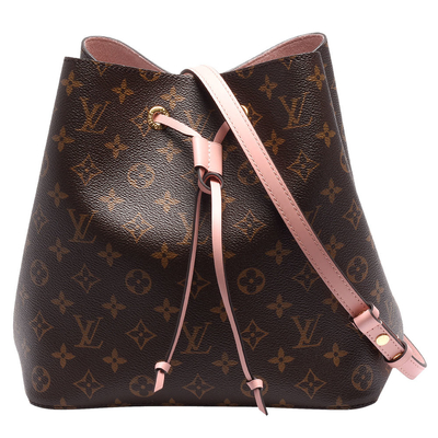 Kulit Trim Louis Vuitton NéOnoé Mm Tas Monogram Hitam