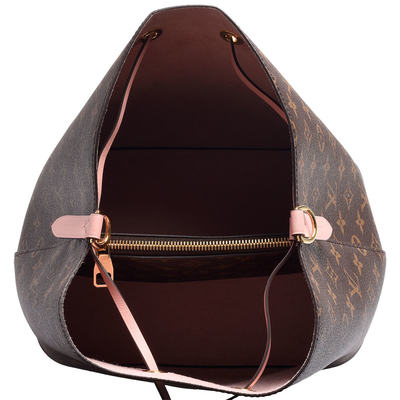Kulit Trim Louis Vuitton NéOnoé Mm Tas Monogram Hitam