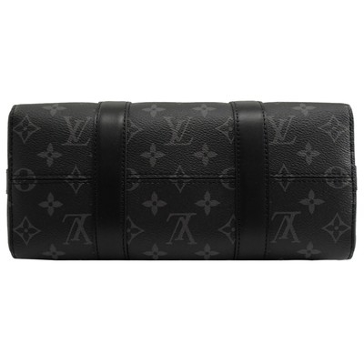 Classic Monogram Eclipse LV CITY KEEPALL Bag Jacquard Canvas Crossbody Tas Boston