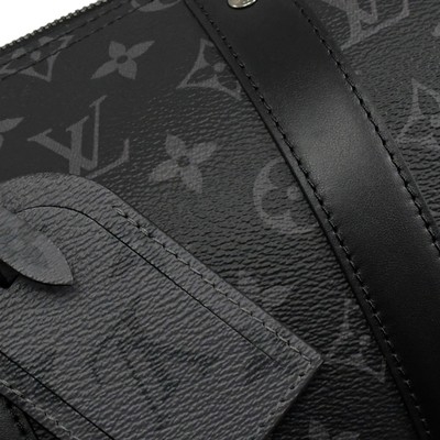 Classic Monogram Eclipse LV CITY KEEPALL Bag Jacquard Canvas Crossbody Tas Boston