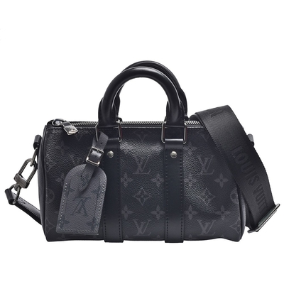 Man Eclipse Canvas Keepall New Speedy Bandouliere 25 Tas Selempang M46271