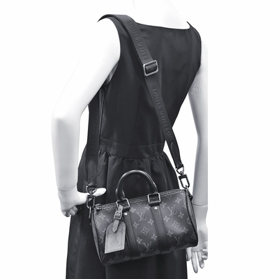 Man Eclipse Canvas Keepall New Speedy Bandouliere 25 Tas Selempang M46271