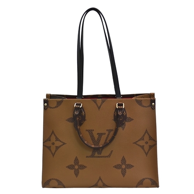 Tas Monogram Desainer Kanvas Terbalik OnTheGo MM Tas Belanja Louis Vuitton