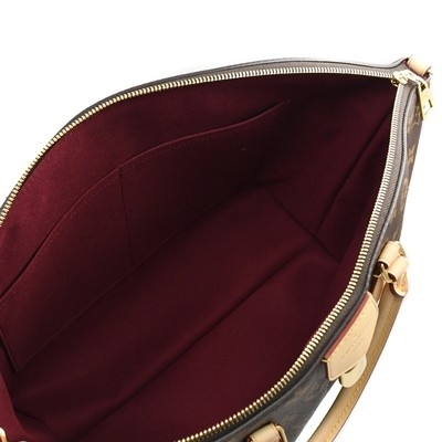 Kanvas berlapis monogram BoéTie MM Tote Bag M45987 Dark Coffee