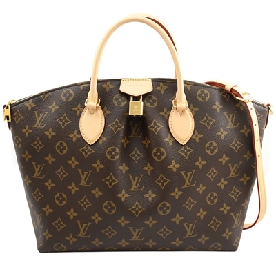 Kanvas berlapis monogram BoéTie MM Tote Bag M45987 Dark Coffee