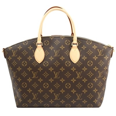 Kanvas berlapis monogram BoéTie MM Tote Bag M45987 Dark Coffee