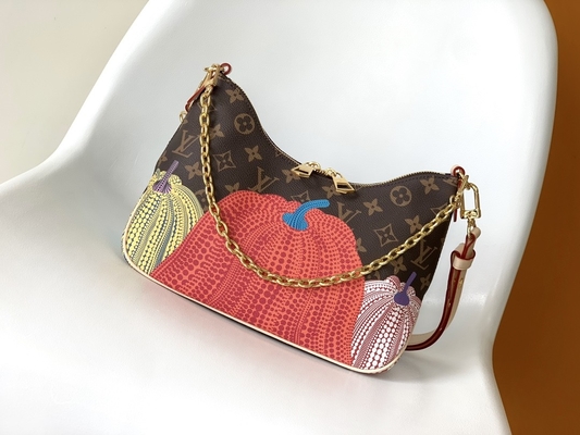 Monogram LV Boulogne Bag Coated Canvas With Pumpkin Print