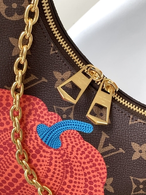 Monogram LV Boulogne Bag Coated Canvas With Pumpkin Print