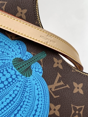 Monogram LV Boulogne Bag Coated Canvas With Pumpkin Print