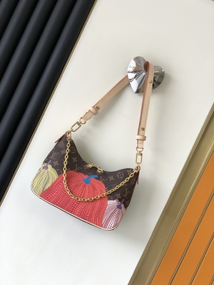 Monogram LV Boulogne Bag Coated Canvas With Pumpkin Print