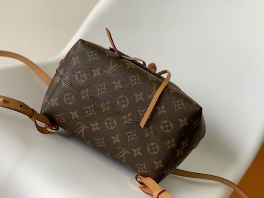 Monogram Shadow Calf Leather LV Montsouris PM Backpack Pesona yang Dapat Dilepas