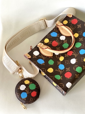 LV X Yayoi Preloved Branded Bag Kusama OnTheGoMM Monogram Aneka Warna