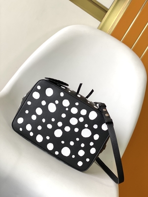 Wanita Putih Hitam NéOnoé MM Louis Vuitton Yayoi Kusama Tas tangan
