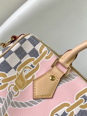Dilapisi Kanvas Speedy Louis Vuitton Damier Azur 25 M46390