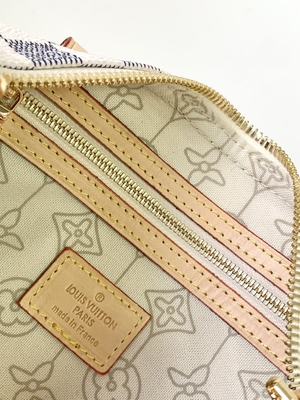 Dilapisi Kanvas Speedy Louis Vuitton Damier Azur 25 M46390