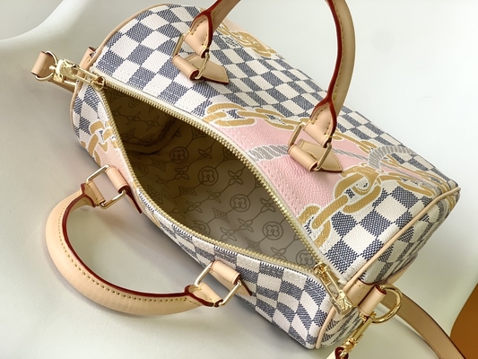 Dilapisi Kanvas Speedy Louis Vuitton Damier Azur 25 M46390