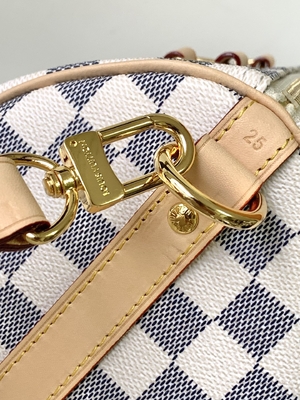 Dilapisi Kanvas Speedy Louis Vuitton Damier Azur 25 M46390