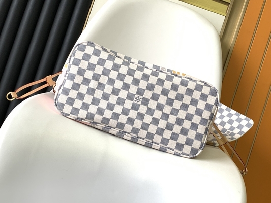 Tas Bermerek Kustom Terbatas Tahiti Kotak-kotak Louis Vuitton Neverfull MM