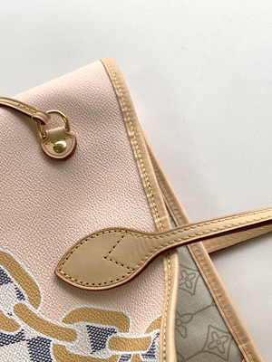 Tas Bermerek Kustom Terbatas Tahiti Kotak-kotak Louis Vuitton Neverfull MM