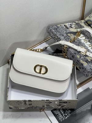 Ladies Dior Micro Montaigne 30 Tas Kulit Putih Custom