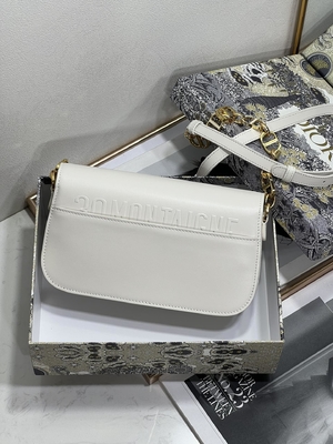 Ladies Dior Micro Montaigne 30 Tas Kulit Putih Custom