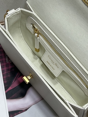 Ladies Dior Micro Montaigne 30 Tas Kulit Putih Custom