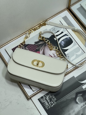 Ladies Dior Micro Montaigne 30 Tas Kulit Putih Custom