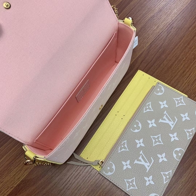 White Pochette Felicie LV Bag Spring Di The City Monogram Empreinte