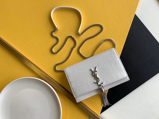 Sedang Kate Rumbai Merah YSL Saint Laurent Woc Penutupan Ritsleting