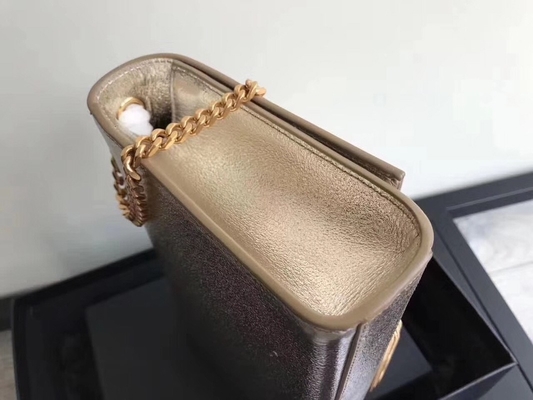 Tas Tali Poliester Saint Laurent YSL Woc Tali Yang Dapat Disesuaikan Dengan Penutupan Ritsleting Perak