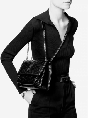 Tas Selempang Bermerek YSL WOC Handle Kulit DND1N 1000 NIKI