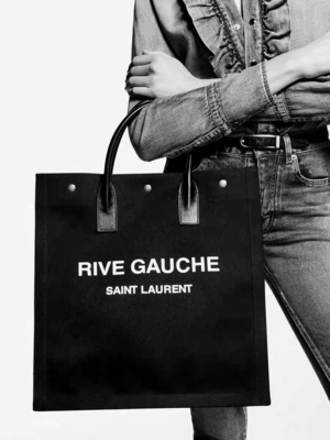 Tas Selempang Mini Saint Laurent Unisex Dapat Disesuaikan Bermerek dengan Lapisan Dalam Kain
